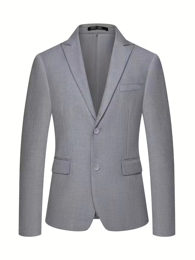 Trzyczęściowy Garnitur Slim Fit z Kamizelką Dwurzędową dla Mężczyzn