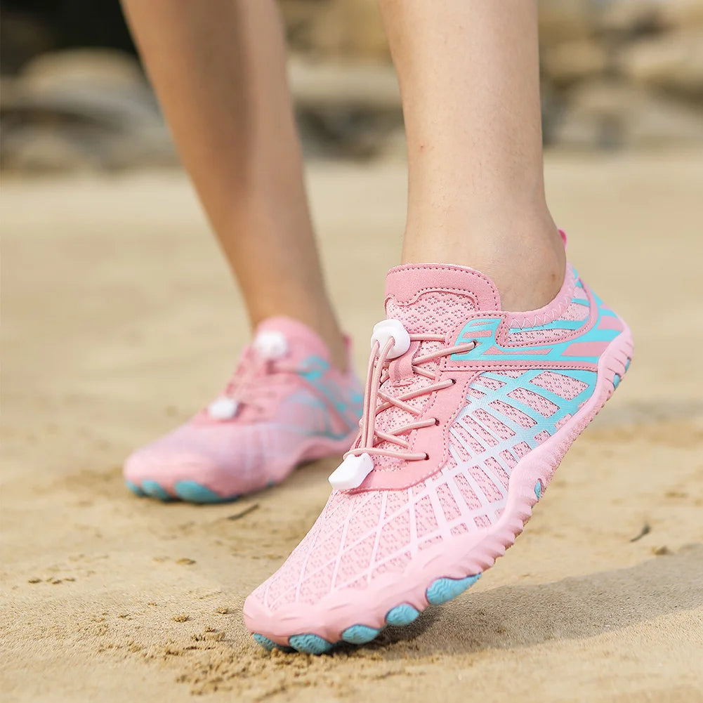Aqua shoes with a flexible, non-slip sole