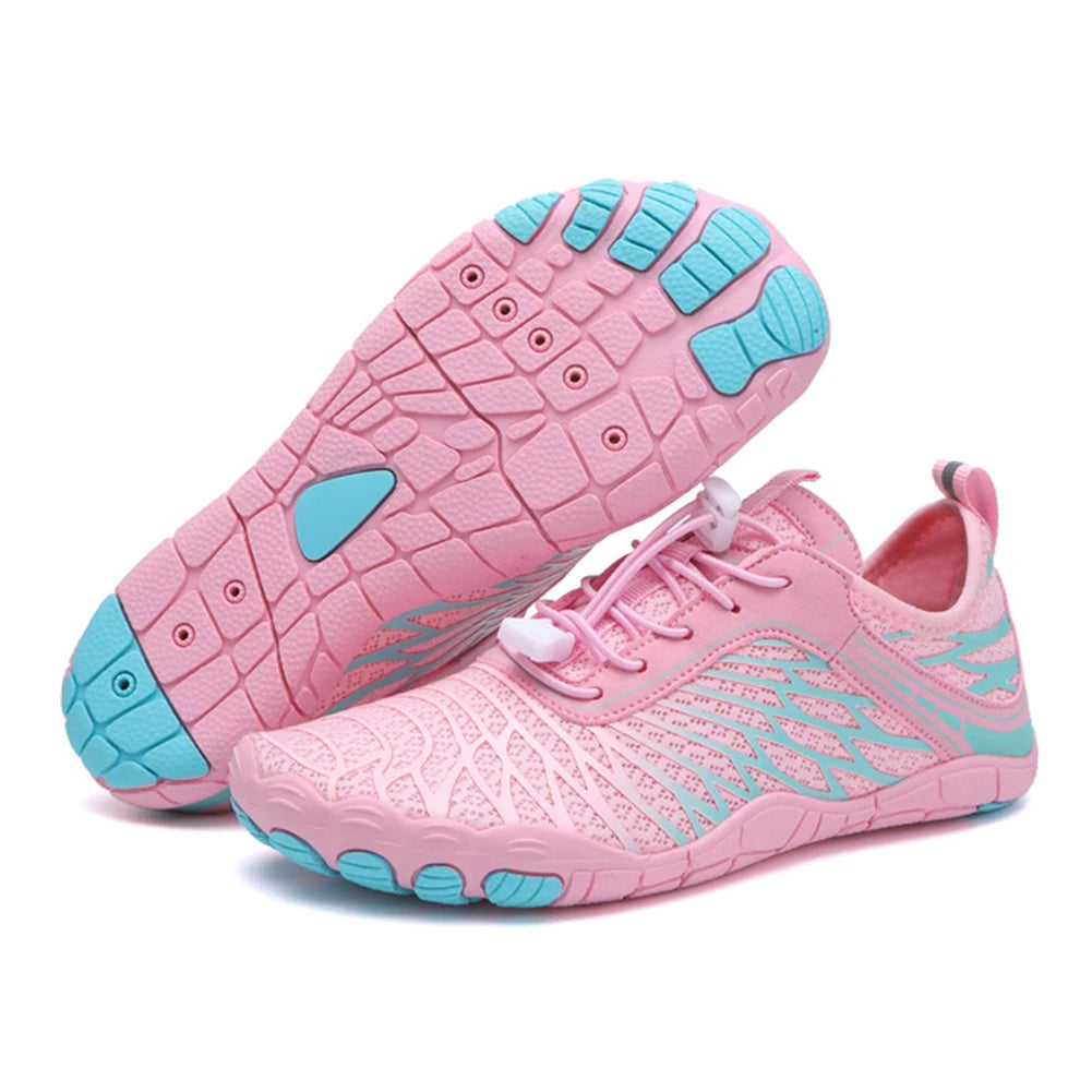 Aqua shoes with a flexible, non-slip sole
