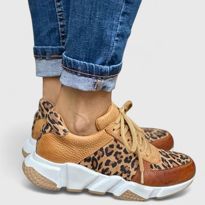 Buty z Grubą Podeszwą z Wzorem