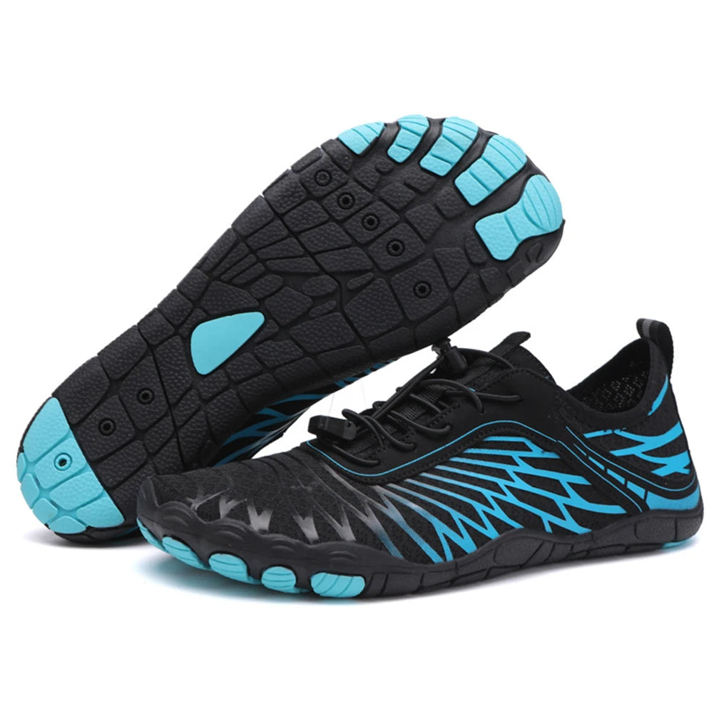 Aqua shoes with a flexible, non-slip sole