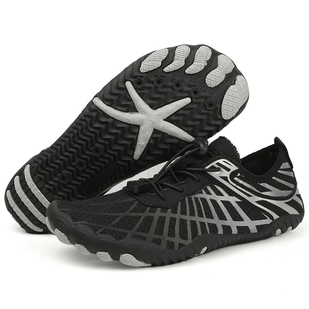 Aqua shoes with a flexible, non-slip sole