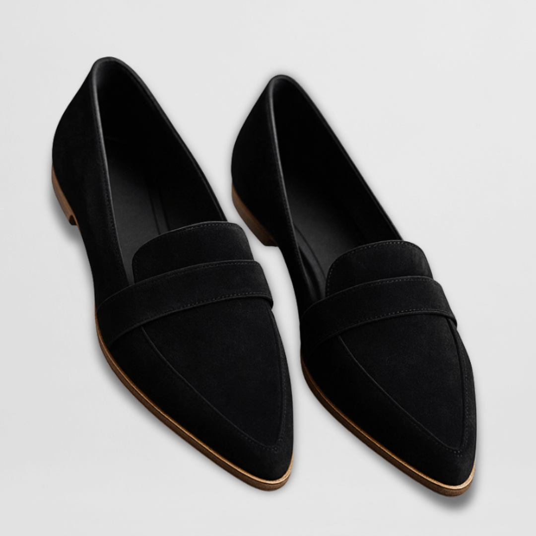Pointed-Toe Low-Heel Loafers
