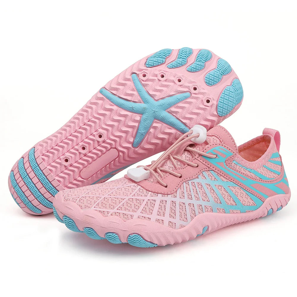 Aqua shoes with a flexible, non-slip sole