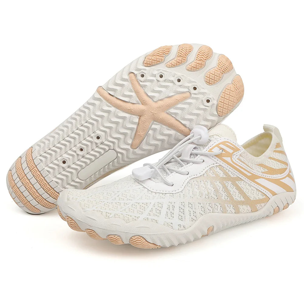 Aqua shoes with a flexible, non-slip sole