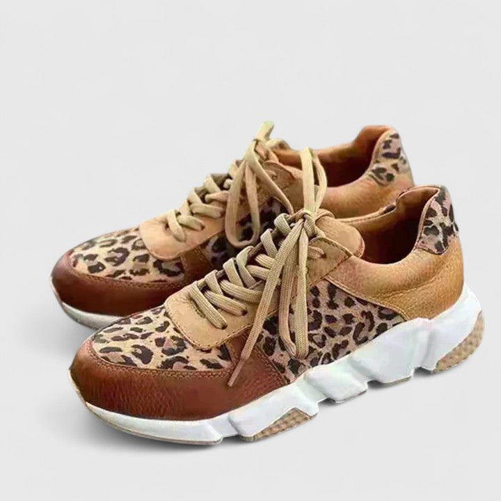 Patterned Shoes with Thick Soles
