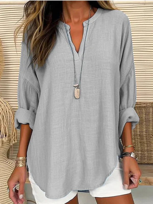 Loose Ribbed Curved Long Dropped-Shoulder Top with Belt