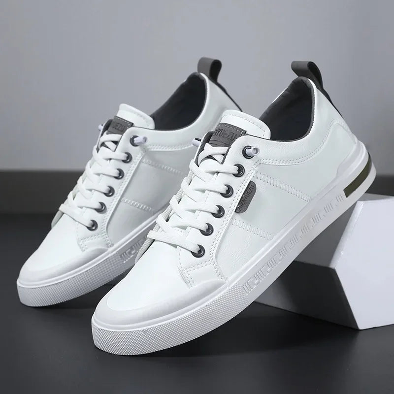 Sznurkowane Panele Szewne Z Pętelką Płaskie Sneakersy