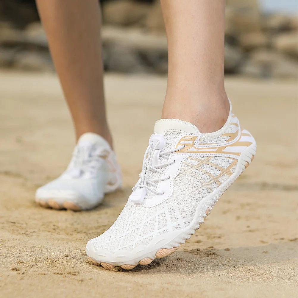 Aqua shoes with a flexible, non-slip sole