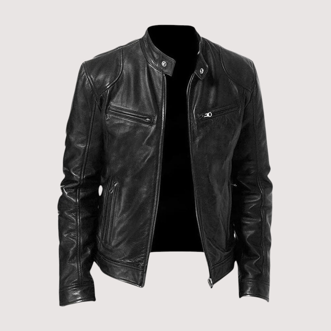 Fitted Panelled Zip-Up Jacket with Pockets