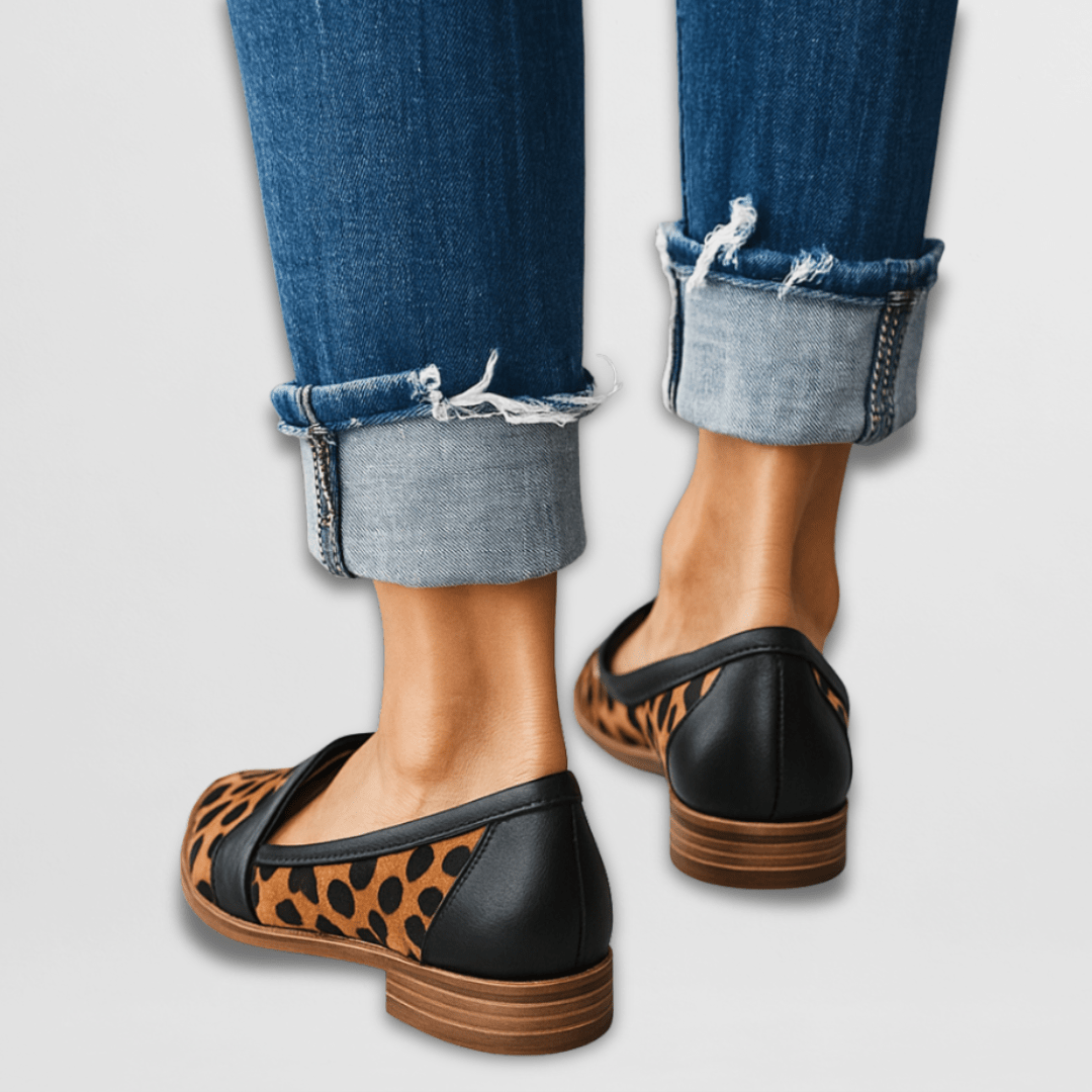 Pointed-Toe Low-Heel Loafers