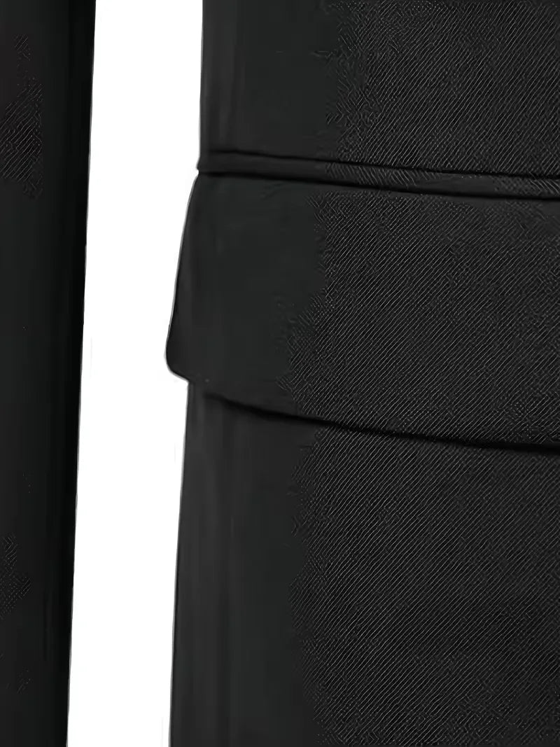 Trzyczęściowy Garnitur Slim Fit z Kamizelką Dwurzędową dla Mężczyzn