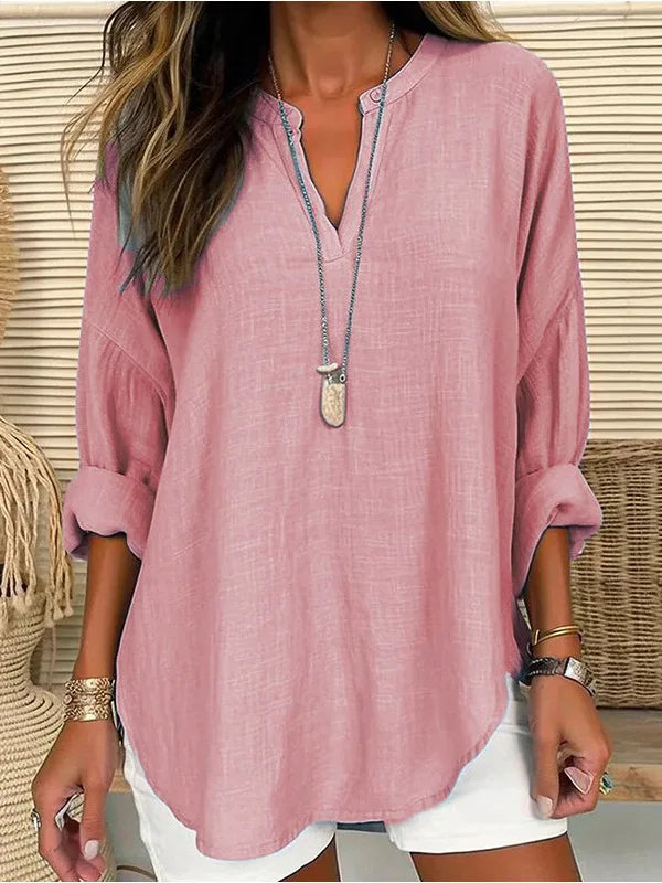 Loose Ribbed Curved Long Dropped-Shoulder Top with Belt