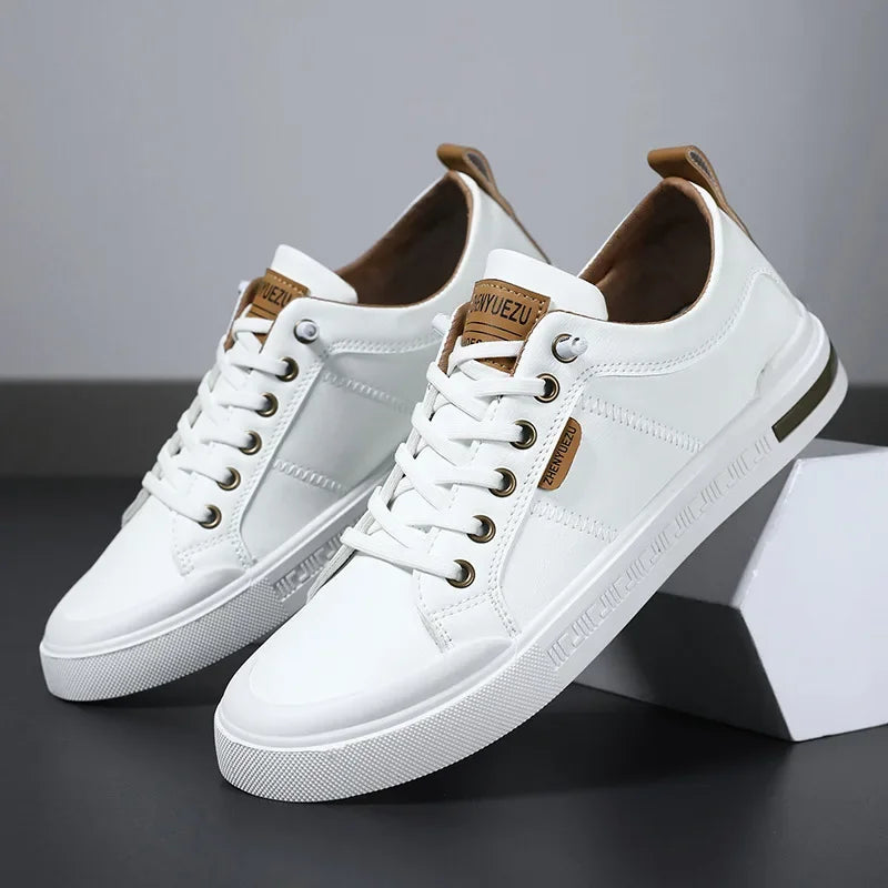 Sznurkowane Panele Szewne Z Pętelką Płaskie Sneakersy
