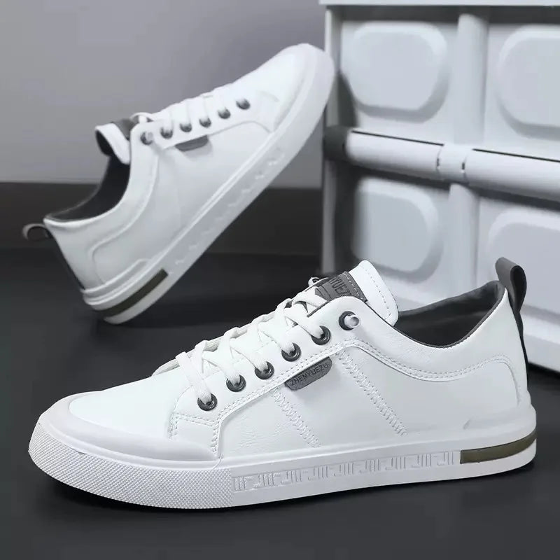 Sznurkowane Panele Szewne Z Pętelką Płaskie Sneakersy