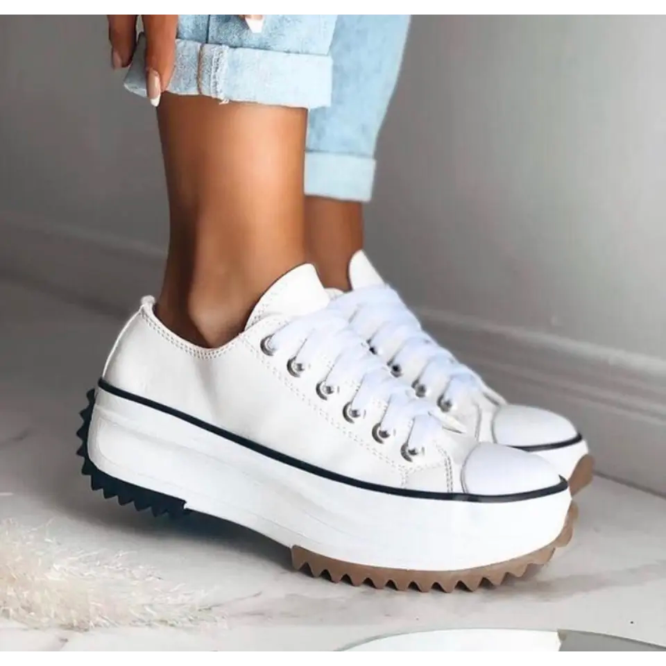 Chunky flatform low-top sneakers