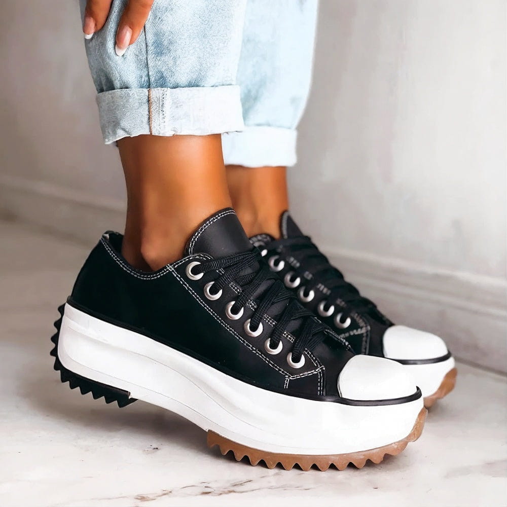 Chunky Flatform Niskie Sneakersy