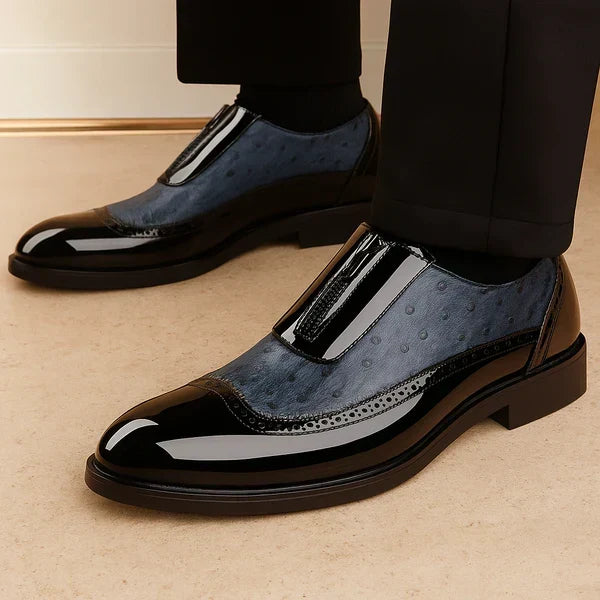 Perforowane Panele Okrągłe Buty Brogue